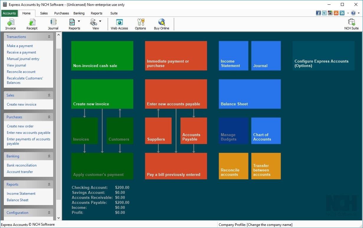 Express Accounts Bookkeeping & Accounting Software Screenshots