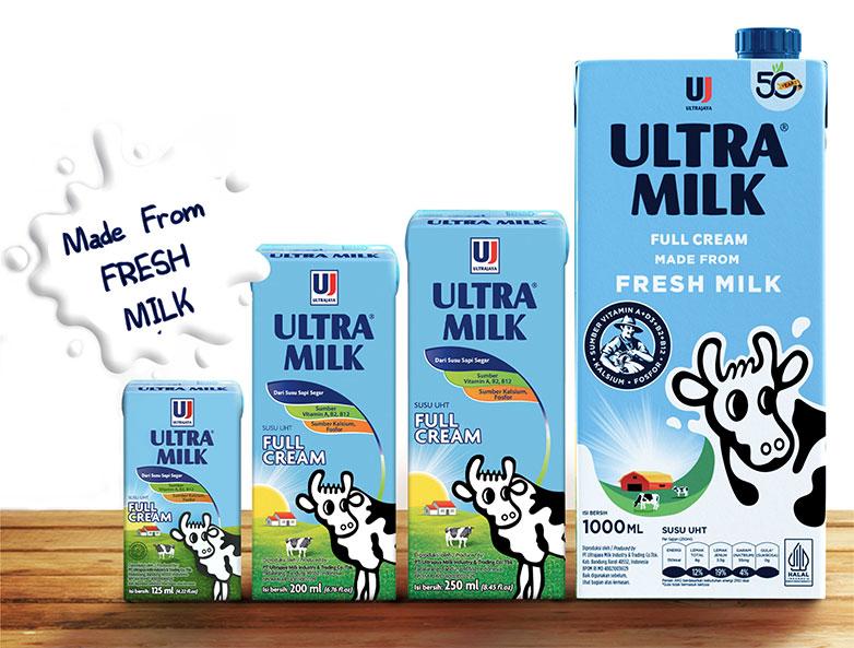 P.T. ULTRAJAYA MILK INDUSTRY & TRADING COMPANY, TBK. - Produk - Susu Segar  UHT - Ultra Milk Full Cream