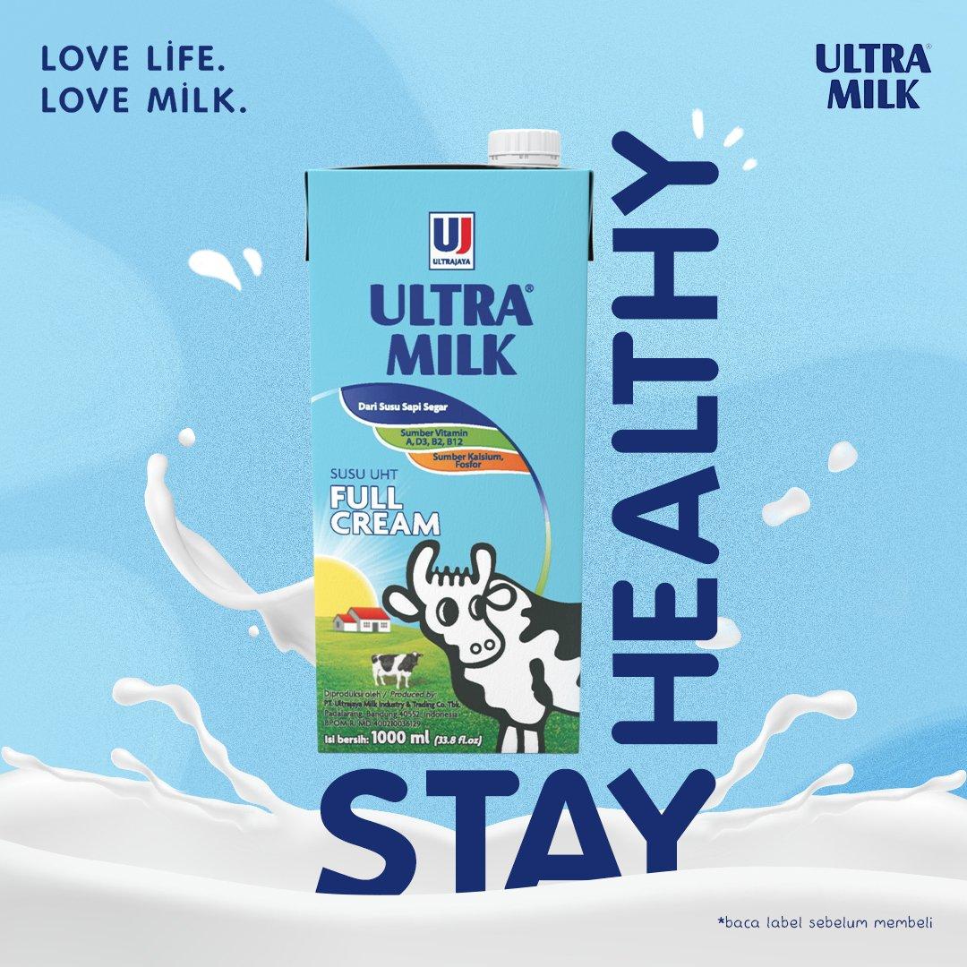 Ultra Milk on X: "Hi Milk Lovers! Apa kesibukan kamu hari ini? Sesibuk  apapun, tetap luangkan waktu untuk menjaga kesehatan ya supaya tetap bisa  nikmatin hidup! #StayHealthyHidupinNikmat bareng Ultra Milk Full Cream! #