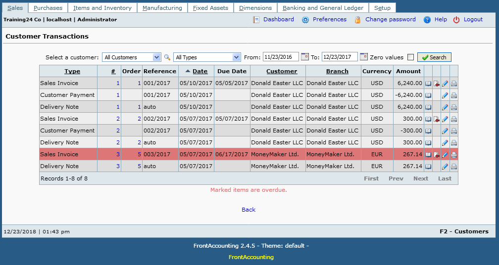 FrontAccounting Wiki - Main - General