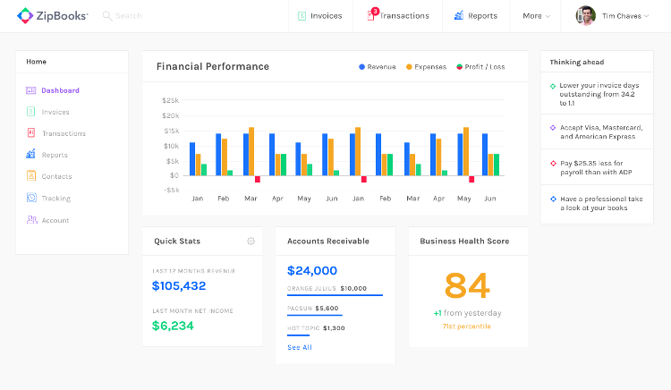 Free Accounting Software & Online Invoicing | ZipBooks